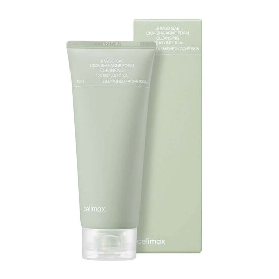 Attīroša putas ar BHA skābi un centellu Celimax Ji Woo Gae Cica BHA Acne Foam Cleansing